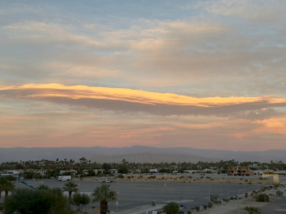 Sunrise over the Agua Caliente Indian Reservation